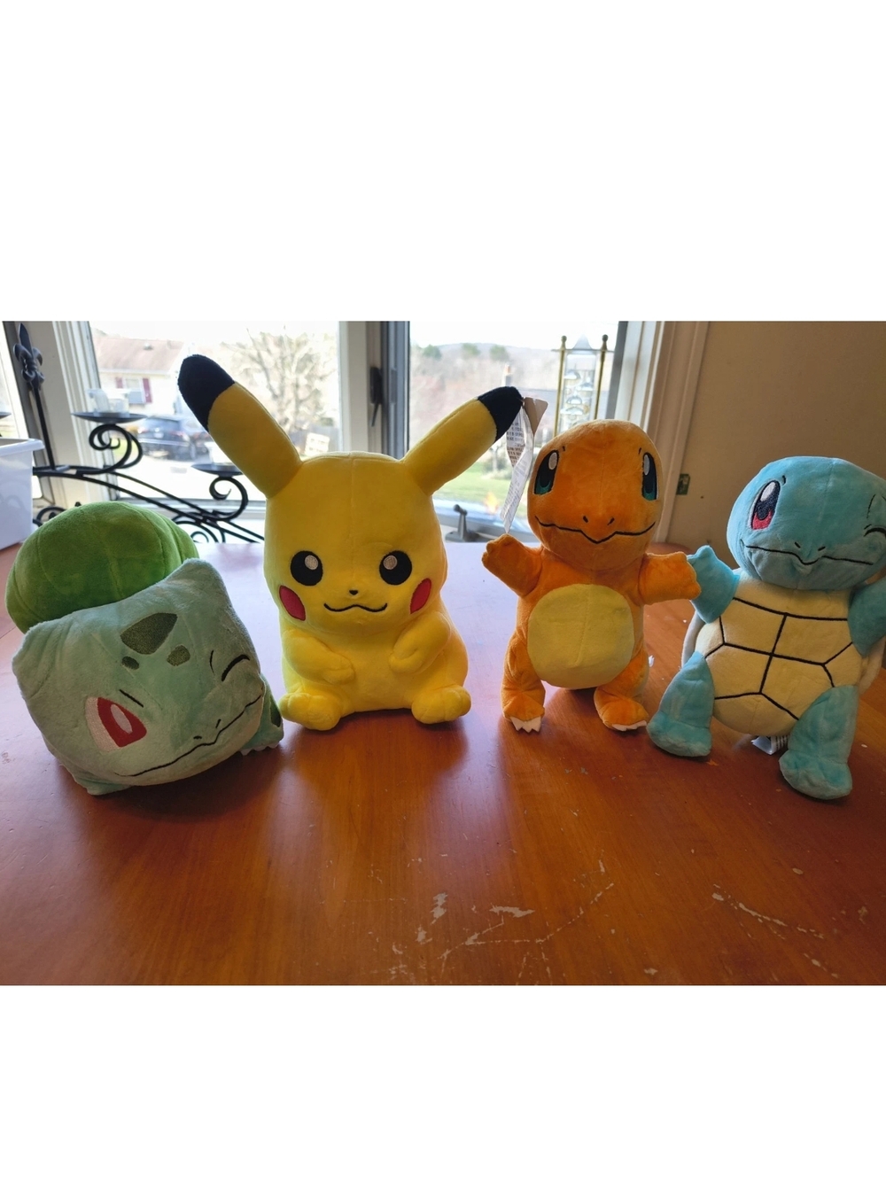 Pokémon Plush Lot - Pikachu, Charmander, Bulbasaur, Squirtle